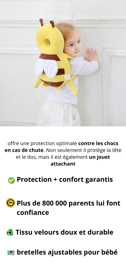 Doudou Protecteur Papillon - Coussin de Protection pour Bébé